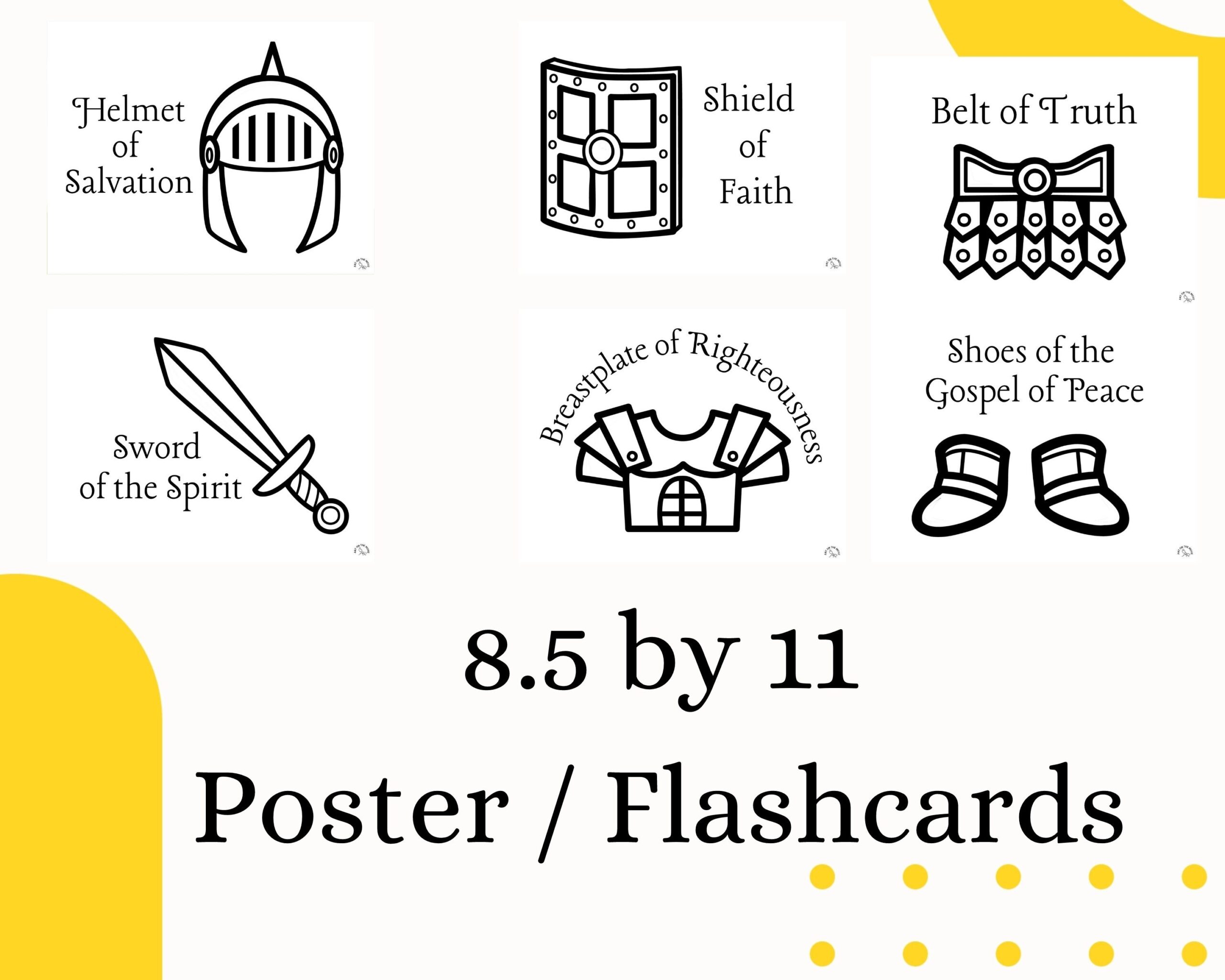 The Armor Of God Activity Pages Printable KJV Worksheets Bible Lessons Etsy