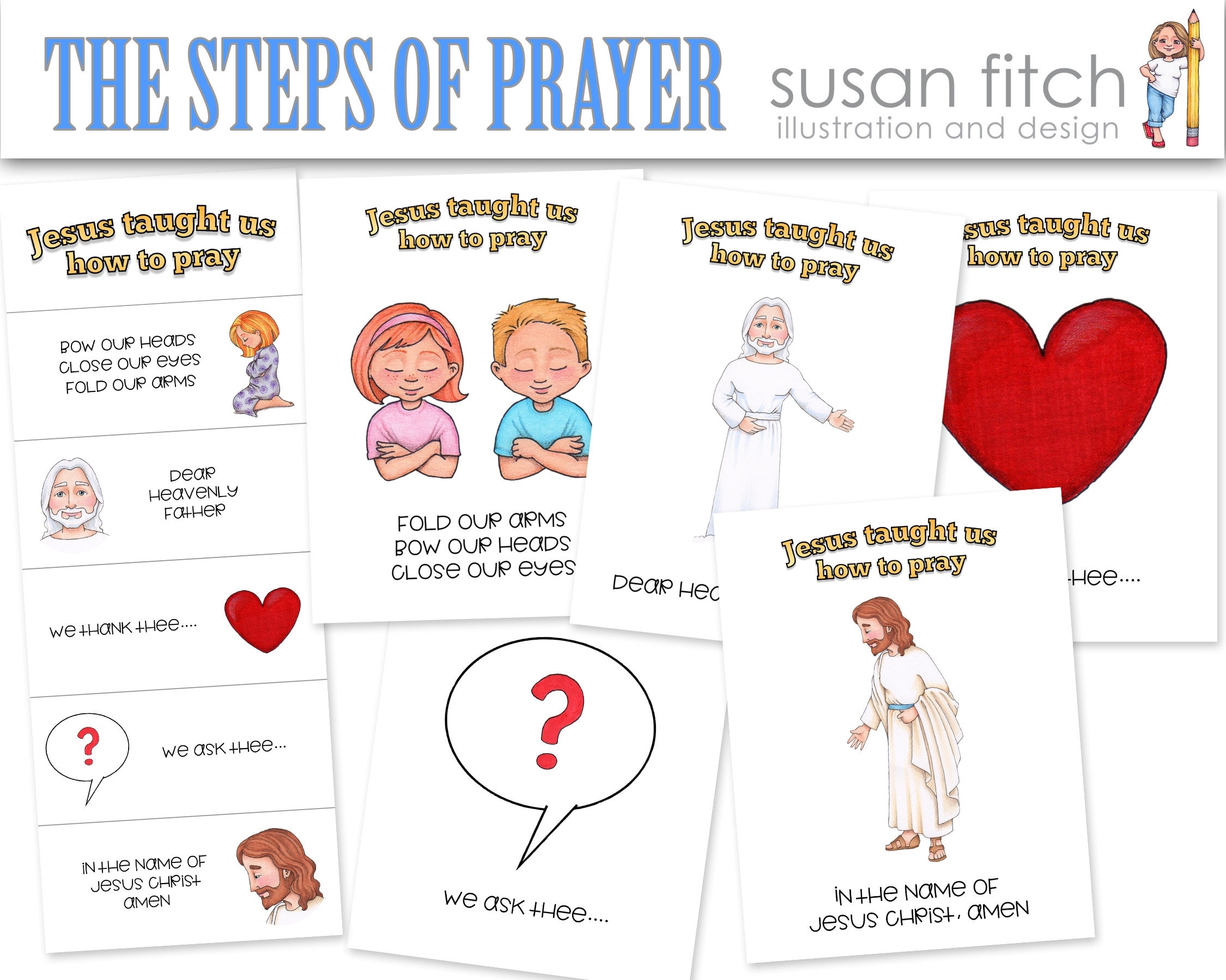 The Steps Of Prayer Printables Etsy