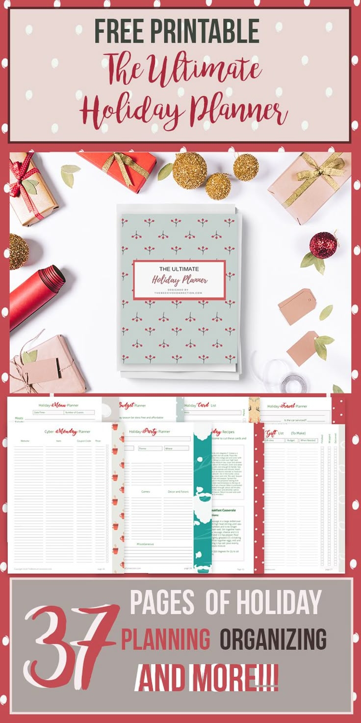 The Ultimate Holiday Planner FREE Printable 2025