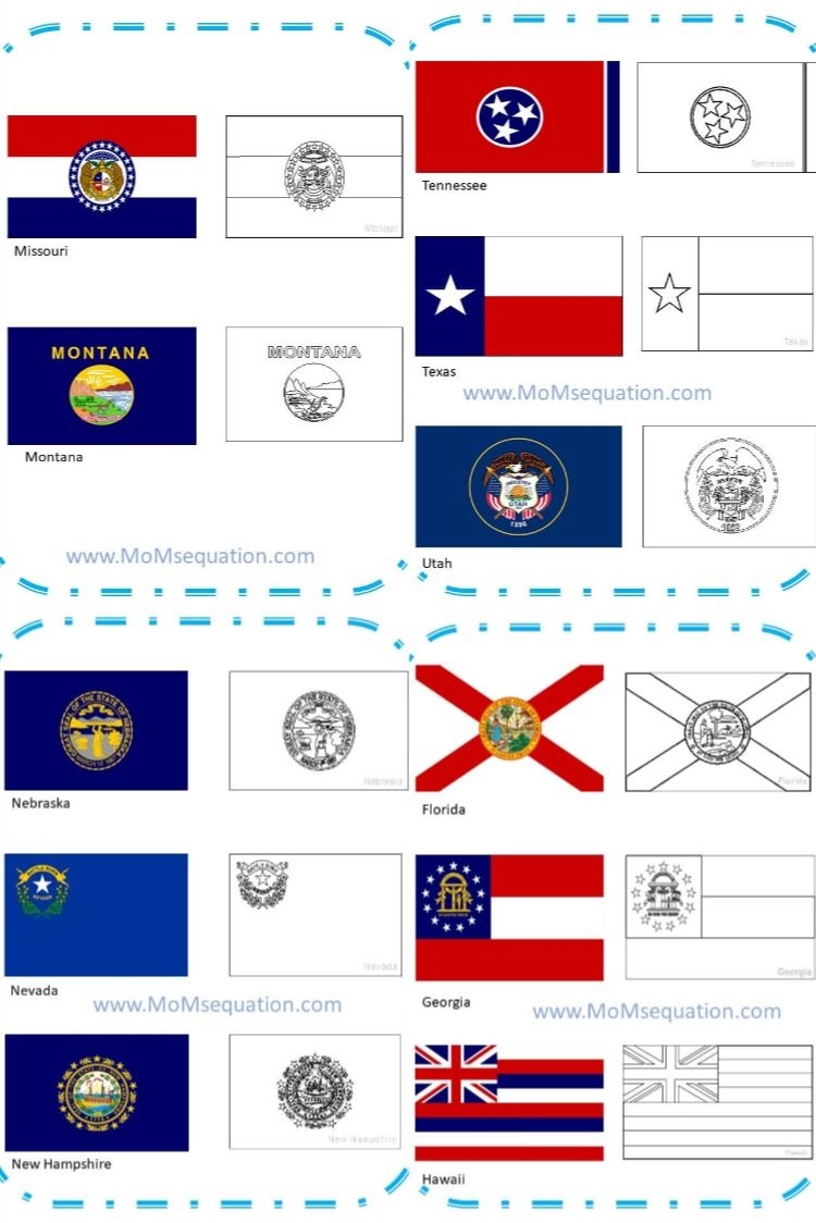 The United States Flags Coloring Pages Free Booklet With All The Worksheets Library