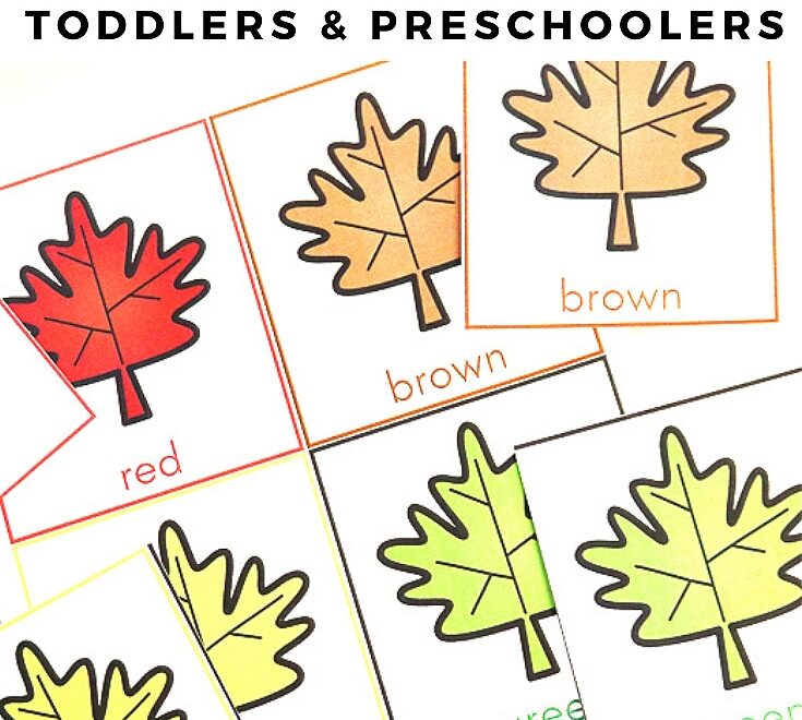 Toddler And Preschool Fall Printables