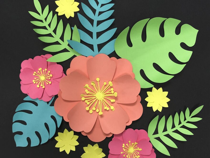 Tropical Florals SVG Files Free Printable Download Paris Corporation