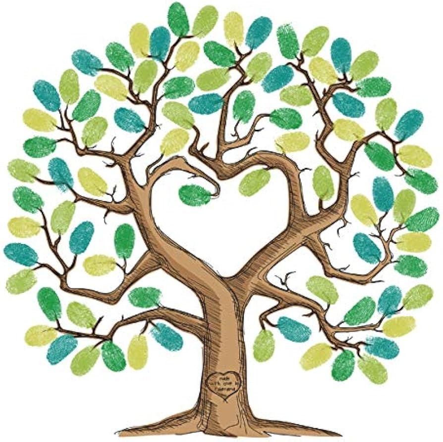 Fingerprint Tree Baby Shower Free Printable