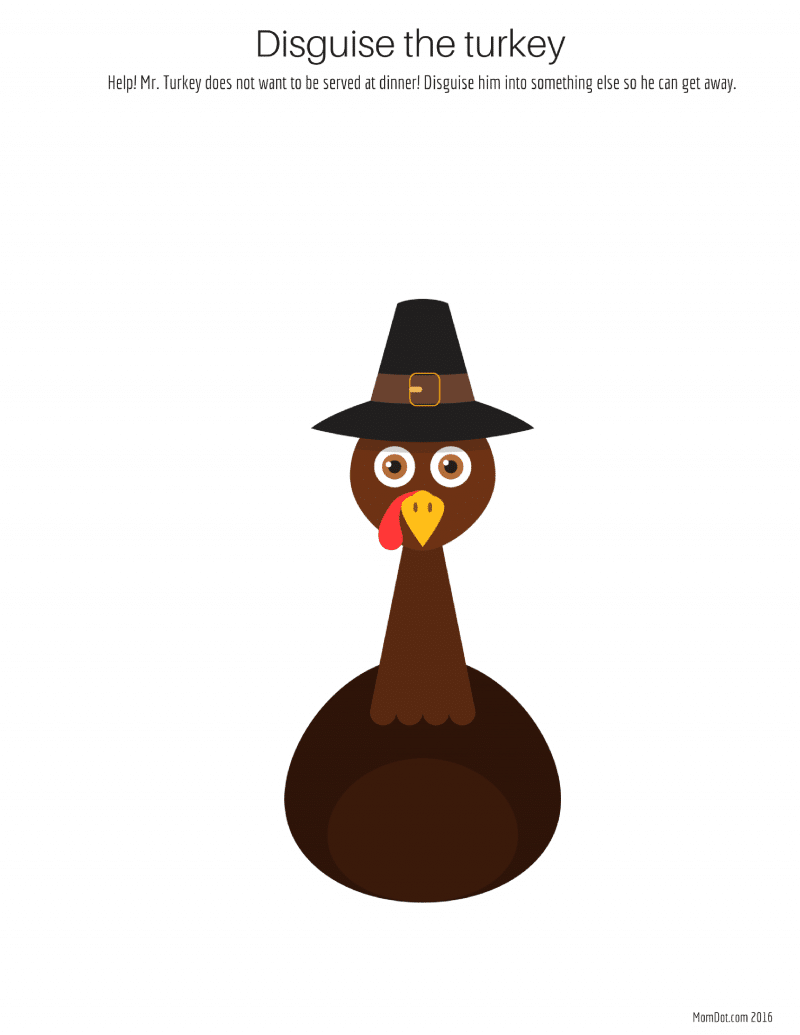 Free Printable Turkey Body Template