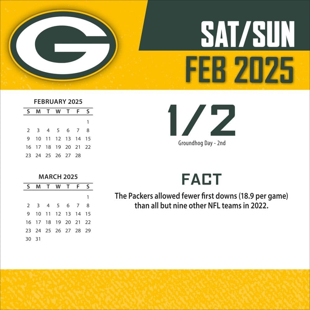 TURNER SPORTS Green Bay Packers 2025 Box Calendar 25998053039 Amazon co uk Sports Outdoors