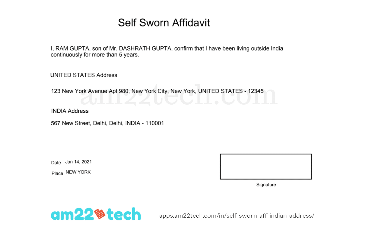 VFS Consent Letter For Printable Indian Address On Passport Renewal Based On Aadhar Card India