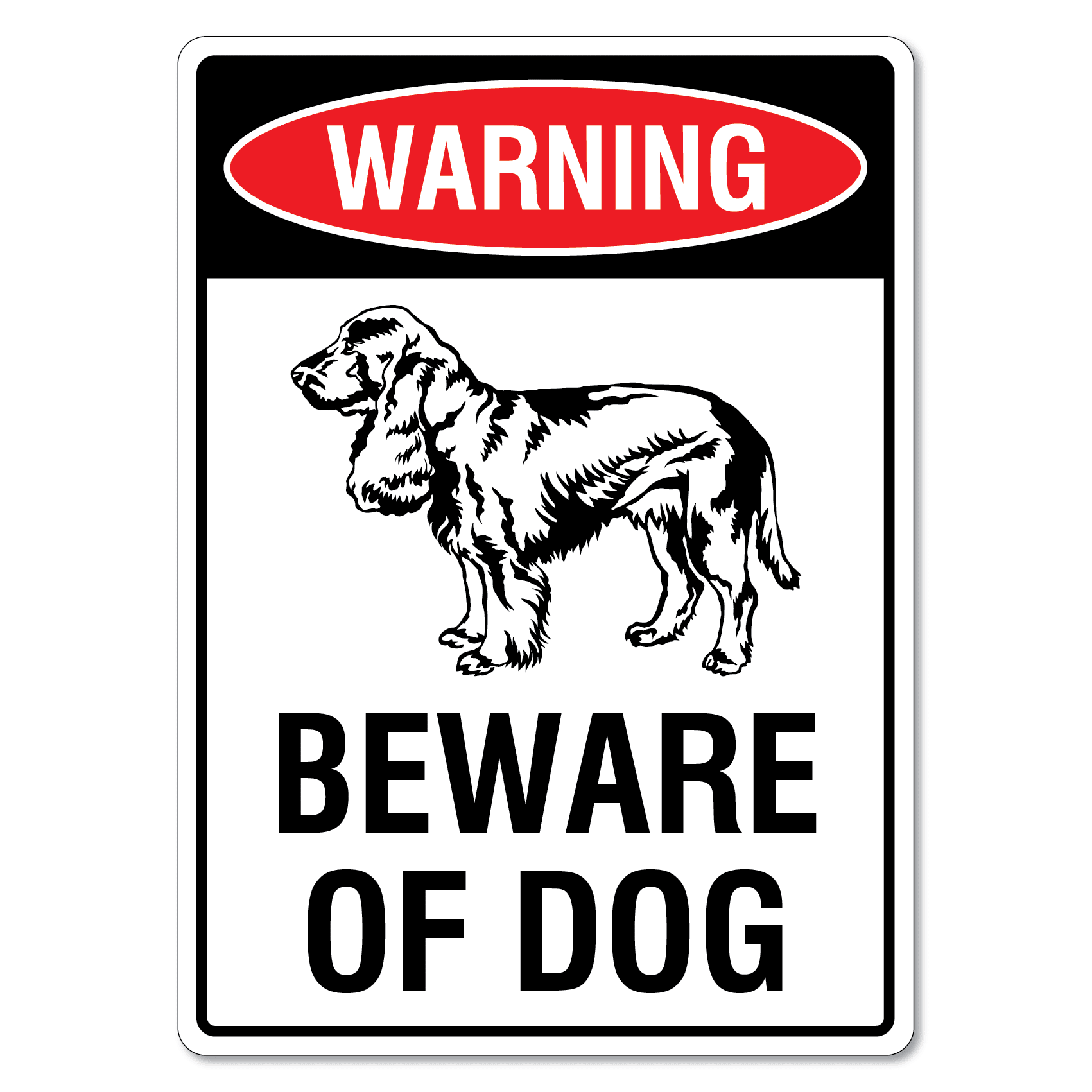 Warning Beware Of Dog Sign Spaniel The Signmaker