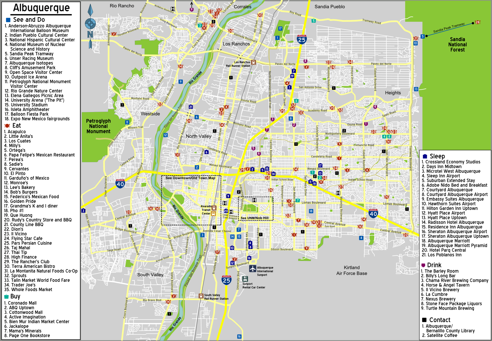 Where To Find E Maps For Tourists In Albuquerque NM Genspark