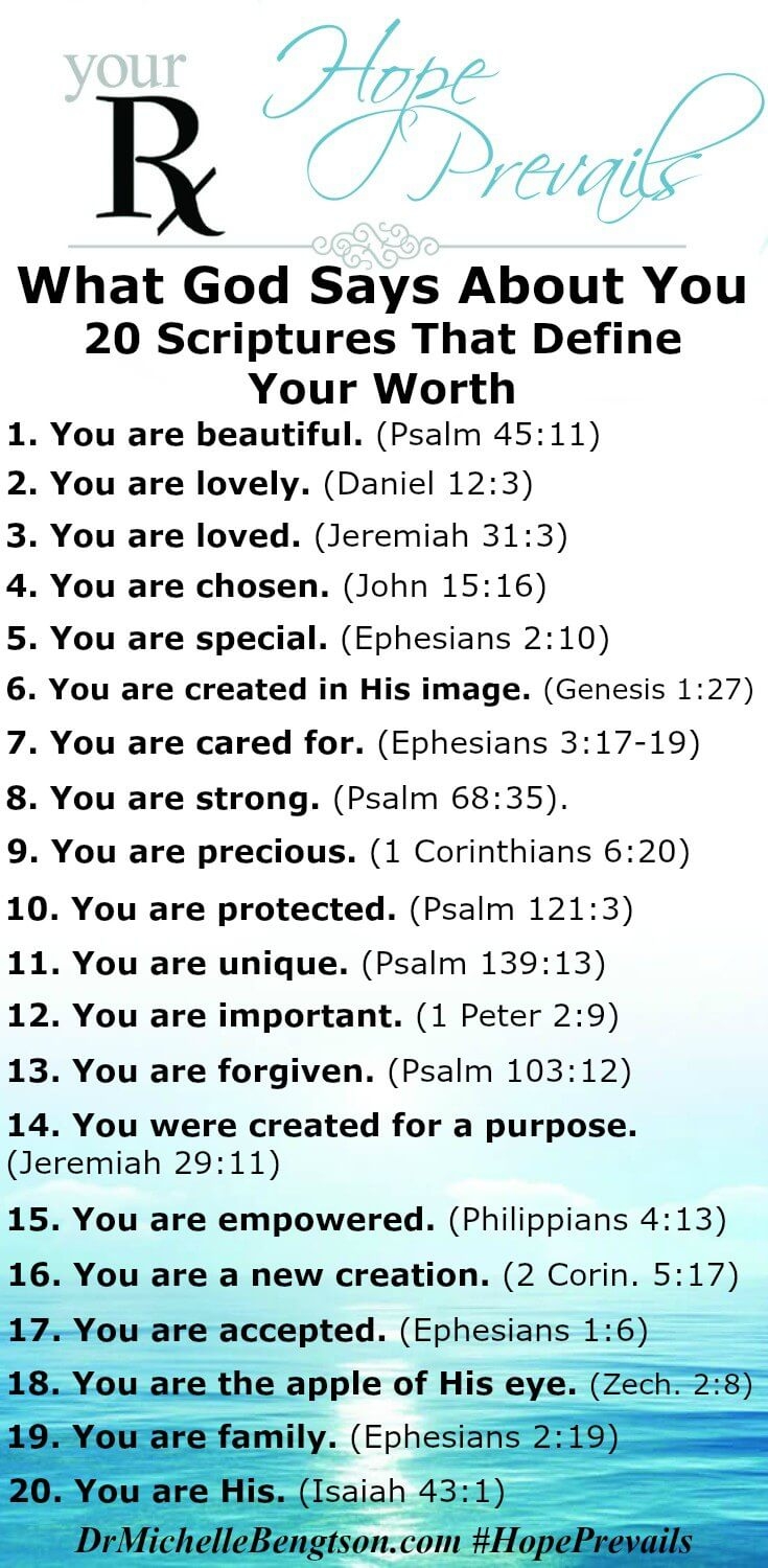 Whose Opinion Counts Bible Verses That Define Your Worth Dr Michelle Bengtson