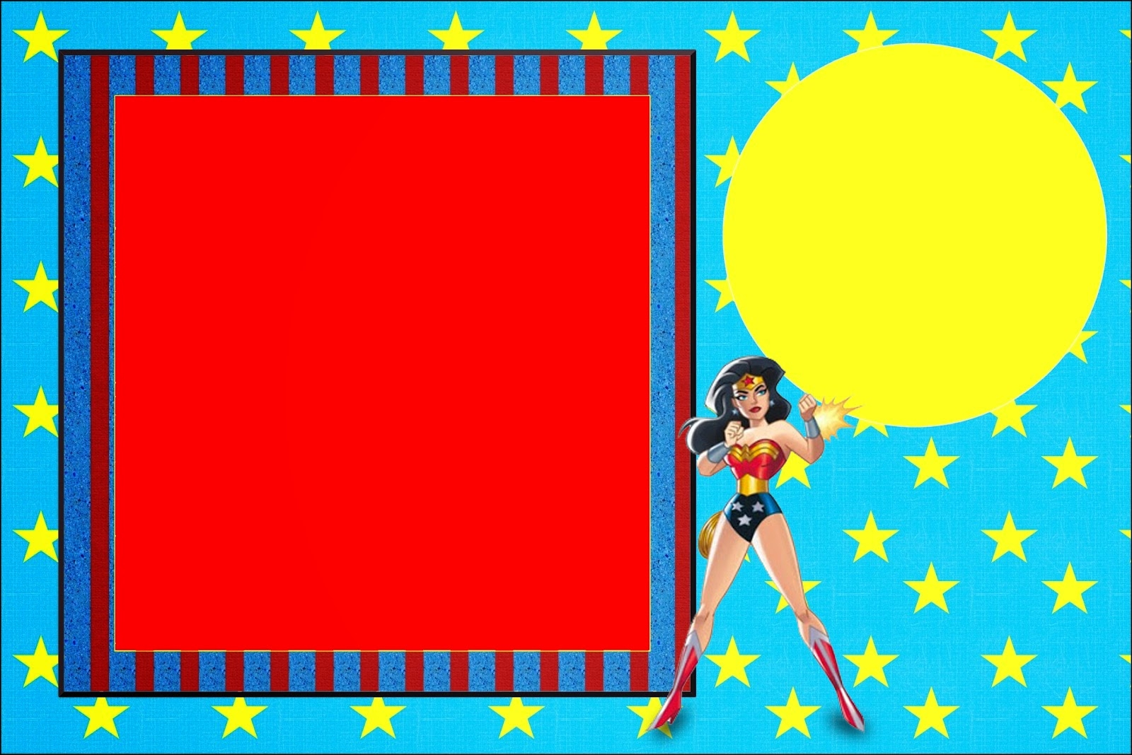 Wonder Woman Free Printable Invitations Oh My Fiesta For Geeks