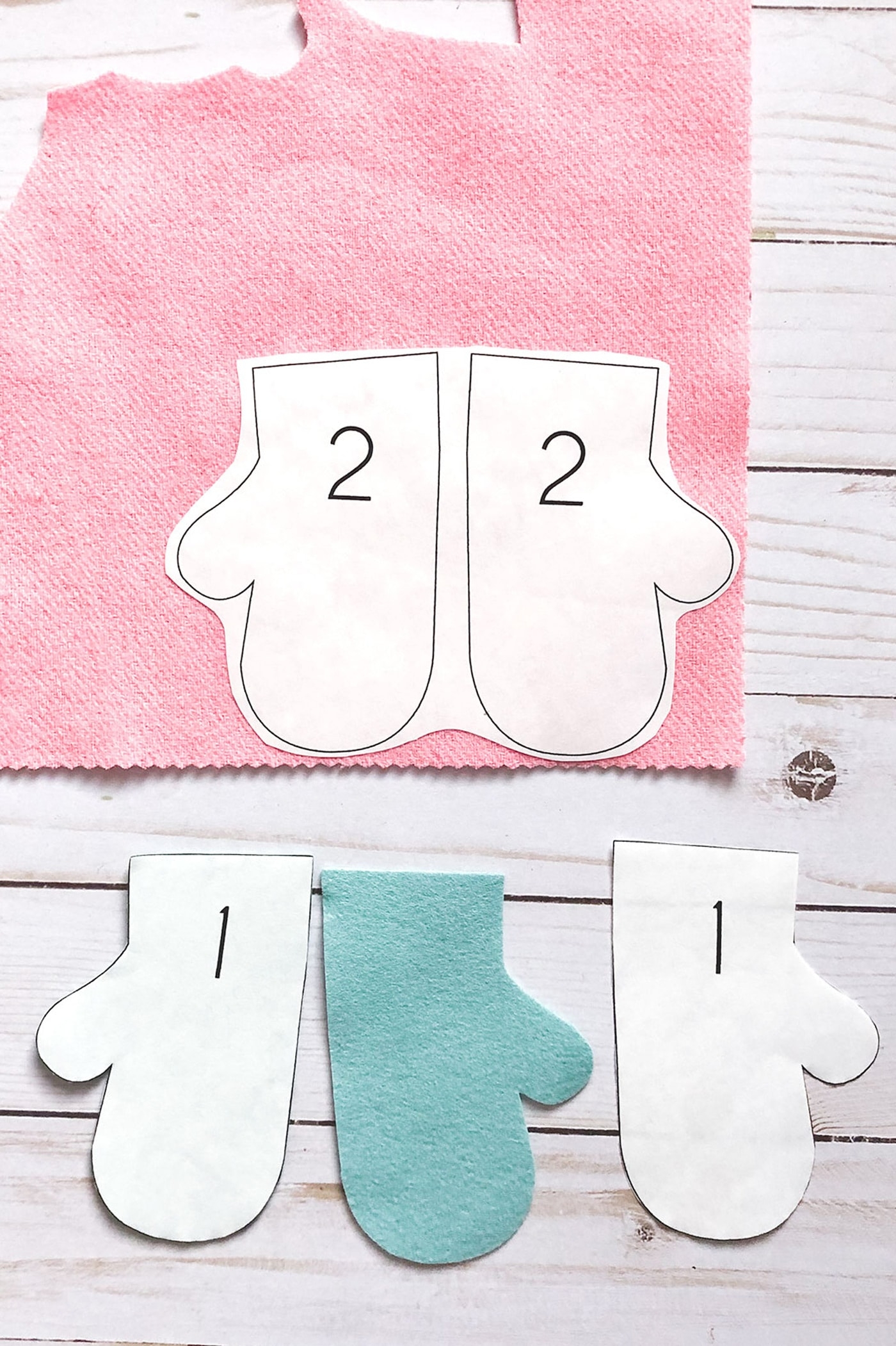 Wool Felt Mitten Christmas Ornament Tutorial The Polka Dot Chair