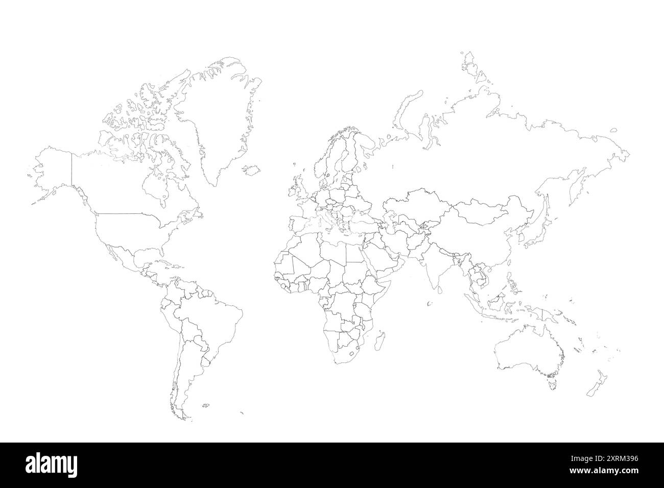 World Map Outline Fotos Und Bildmaterial In Hoher Aufl sung Alamy