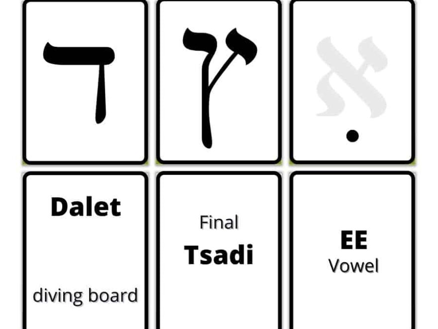 You MUST Use Hebrew Flashcards To Learn The Alphabet B nai Mitzvah Academy